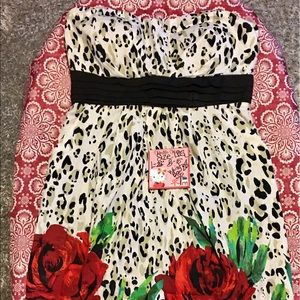 Chelsey Strapless Dress Large